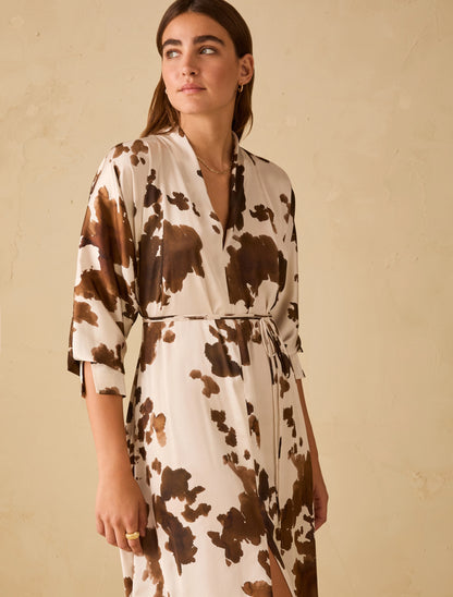 Boario Cow Print Dress