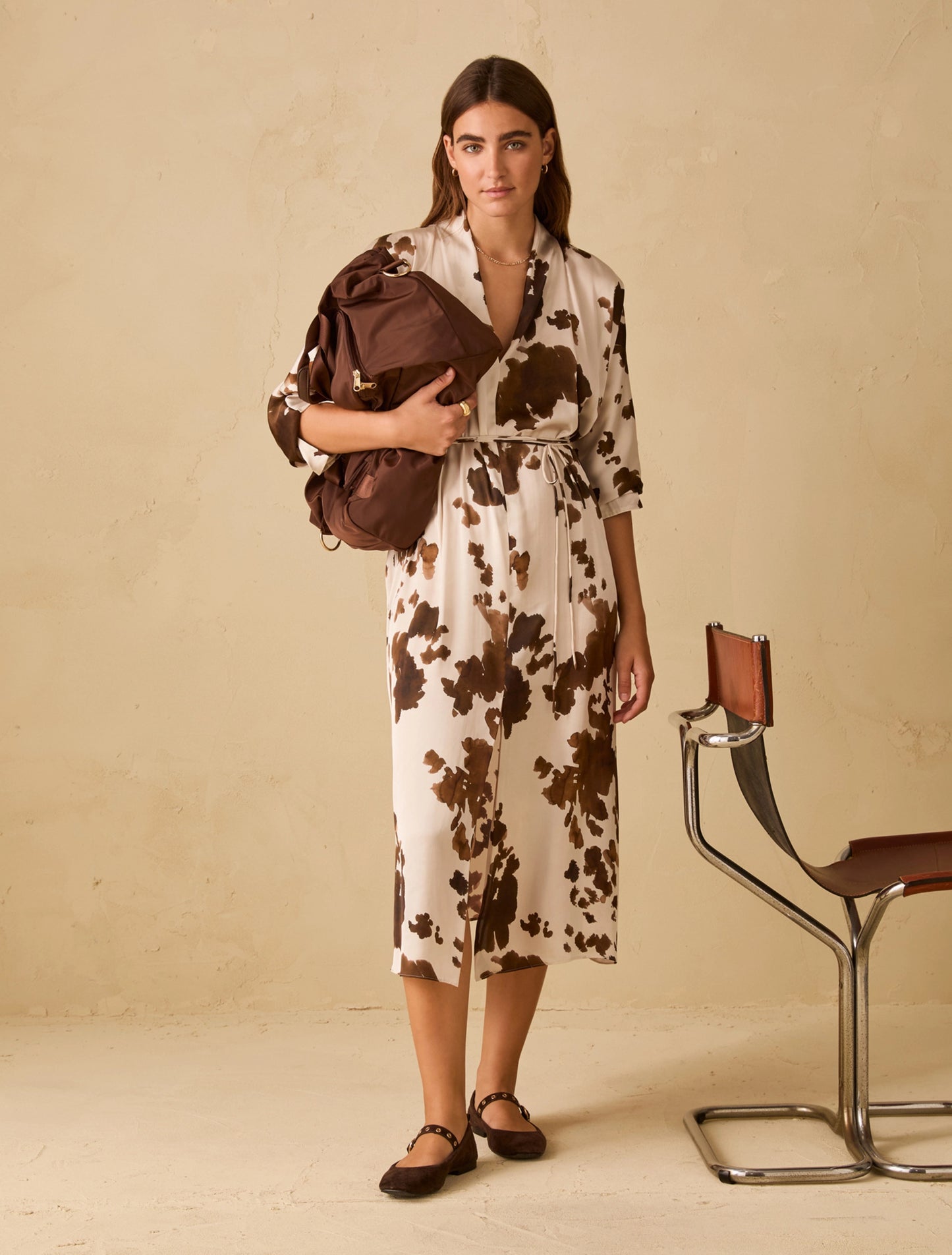 Boario Cow Print Dress