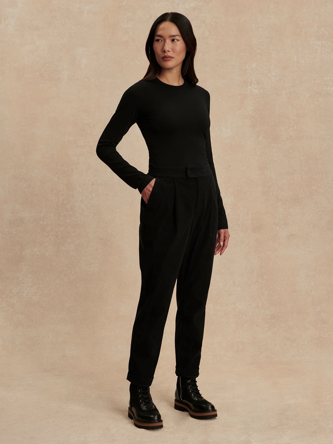 Edna Long Sleeve Tee - Black