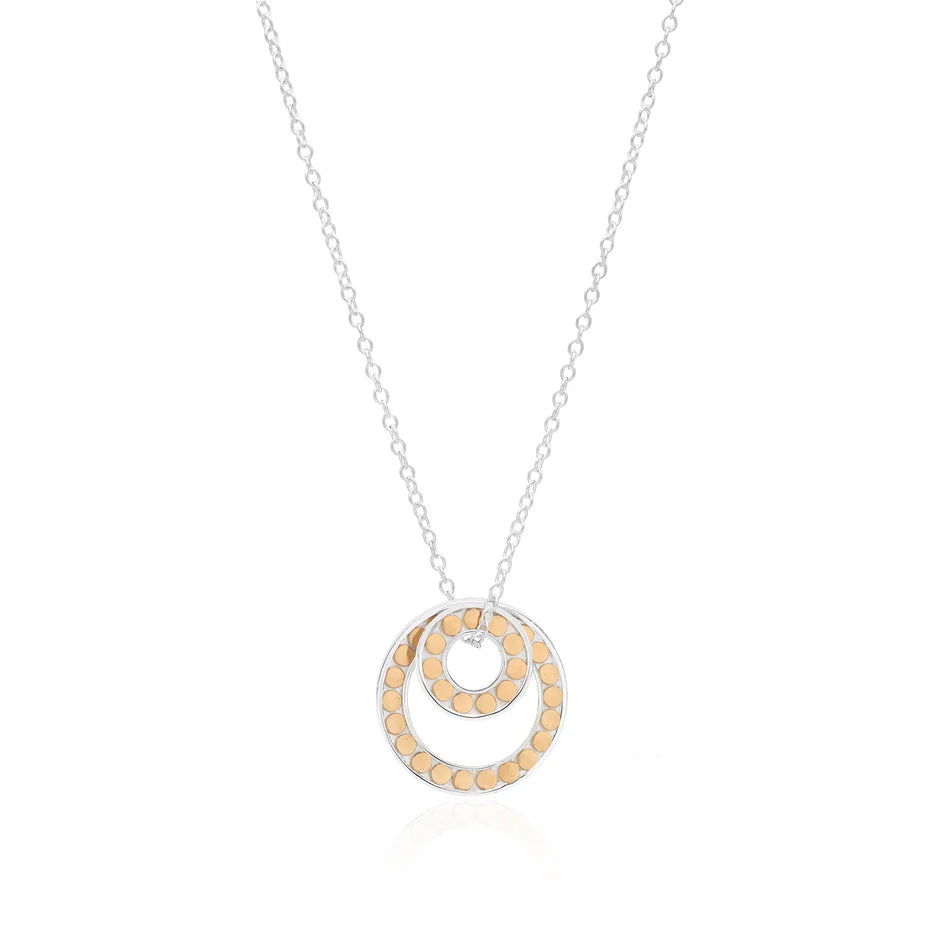 Classic Double Floating O Necklace