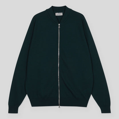 16 Singular Textured Zip Bomber