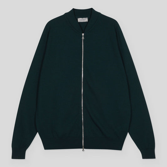16 Singular Textured Zip Bomber