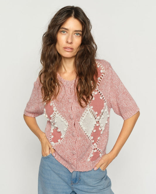 MMElio Knit Short Sleeve Cardigan