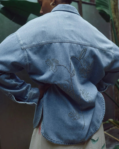 Emm Flower Denim Shirt