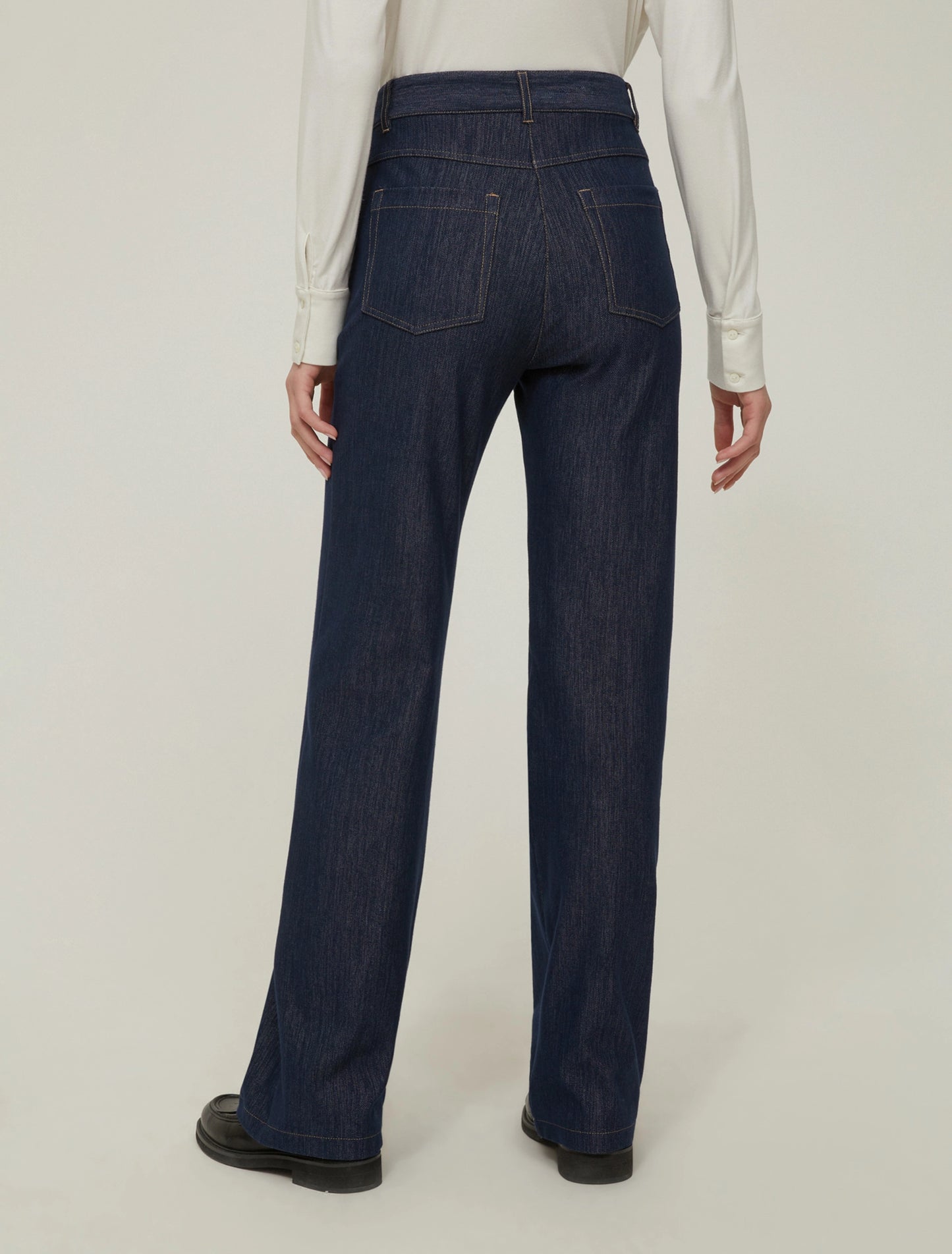 Jersey Straight-Leg Jeans