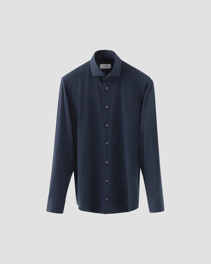 Four Way Stretch Shirt Trim Navy