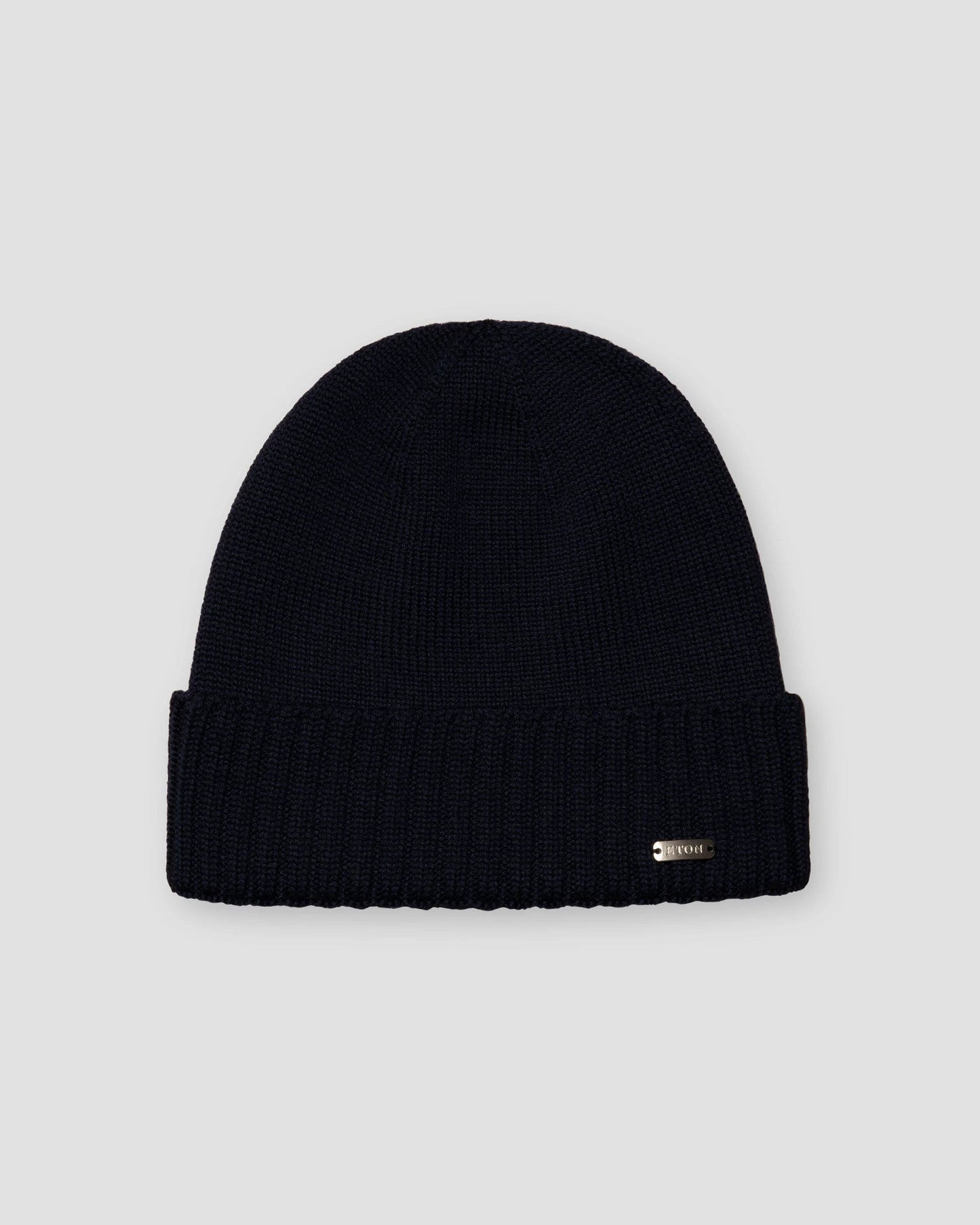 Navy Wool Beanie