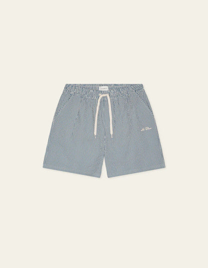 Stripe Seersucker Swim Shorts