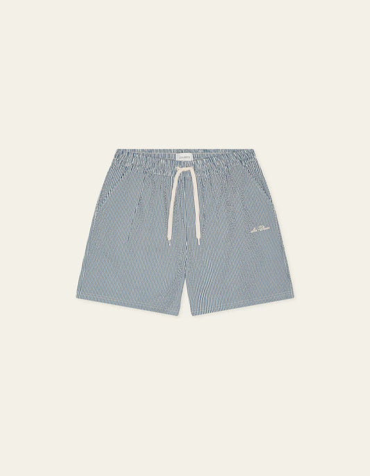 Stripe Seersucker Swim Shorts