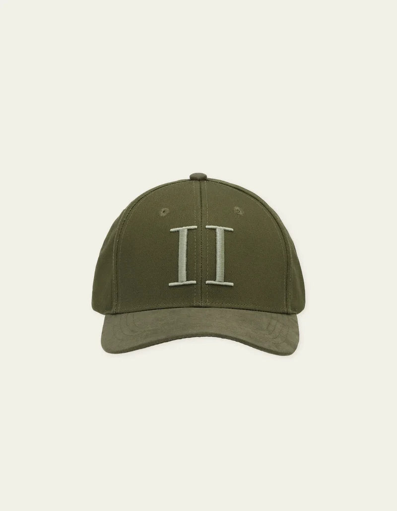 Baseball Cap Suede II - Olive Night