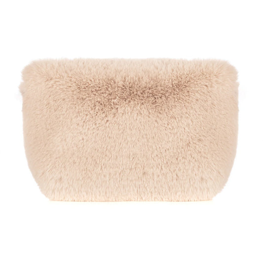 Faux Make Up Bag - Biscuit