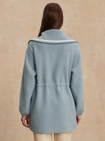 Ashby Half Zip Fleece - Ashley Blue