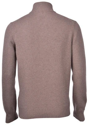 Cashmere Blend Mock Zip