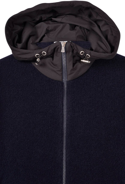 Boucle Full Zip With Hood