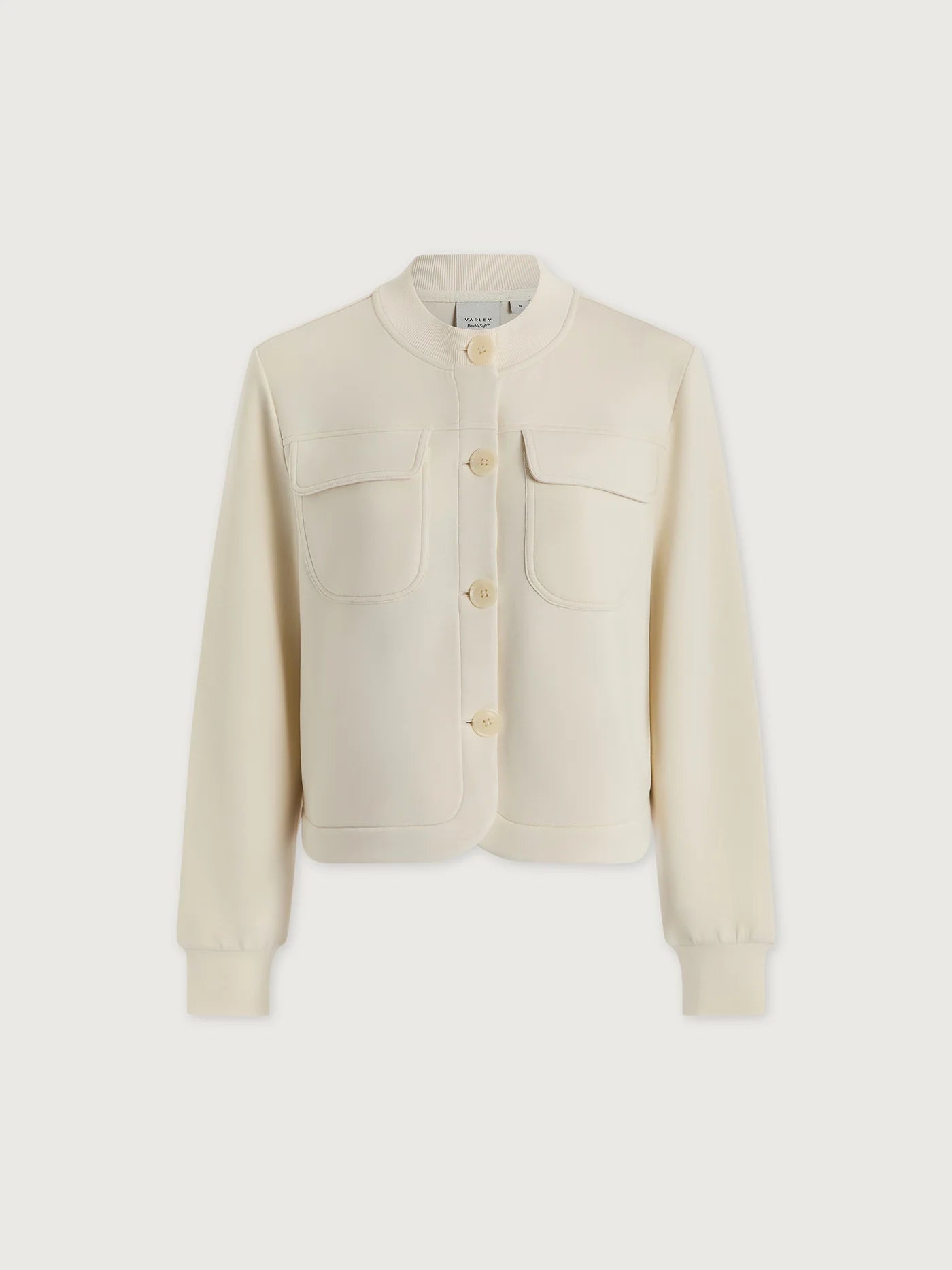 Hartwell Button-Through Sweat - Ivory