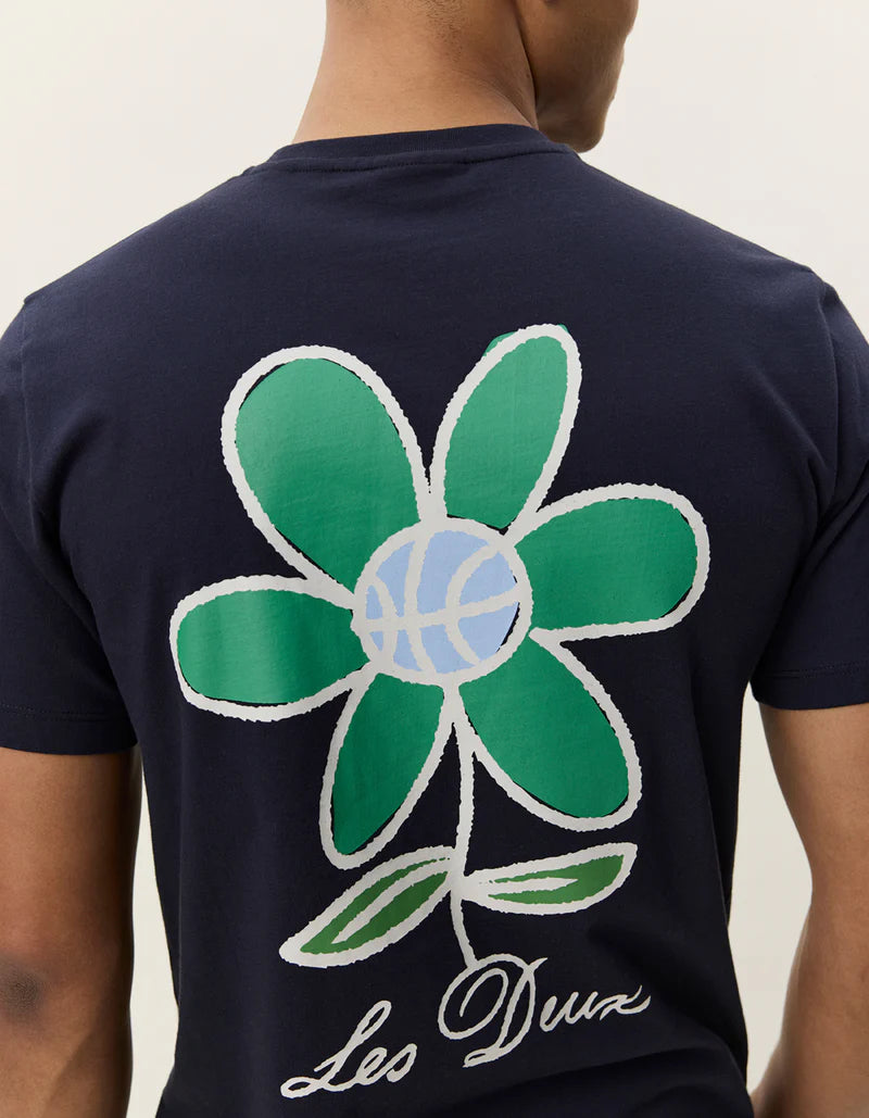 Flower T-Shirt Navy