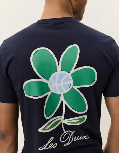 Flower T-Shirt Navy