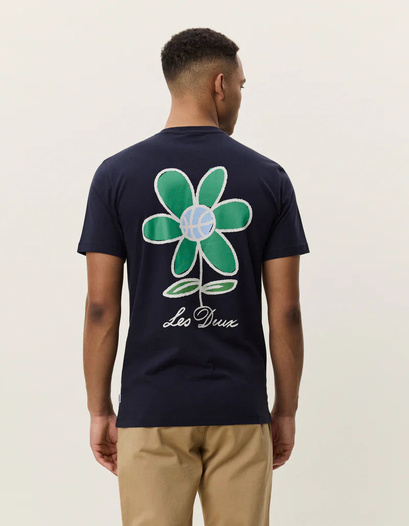 Flower T-Shirt Navy