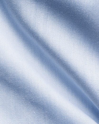 Floral Effect Twill Shirt - Light Blue
