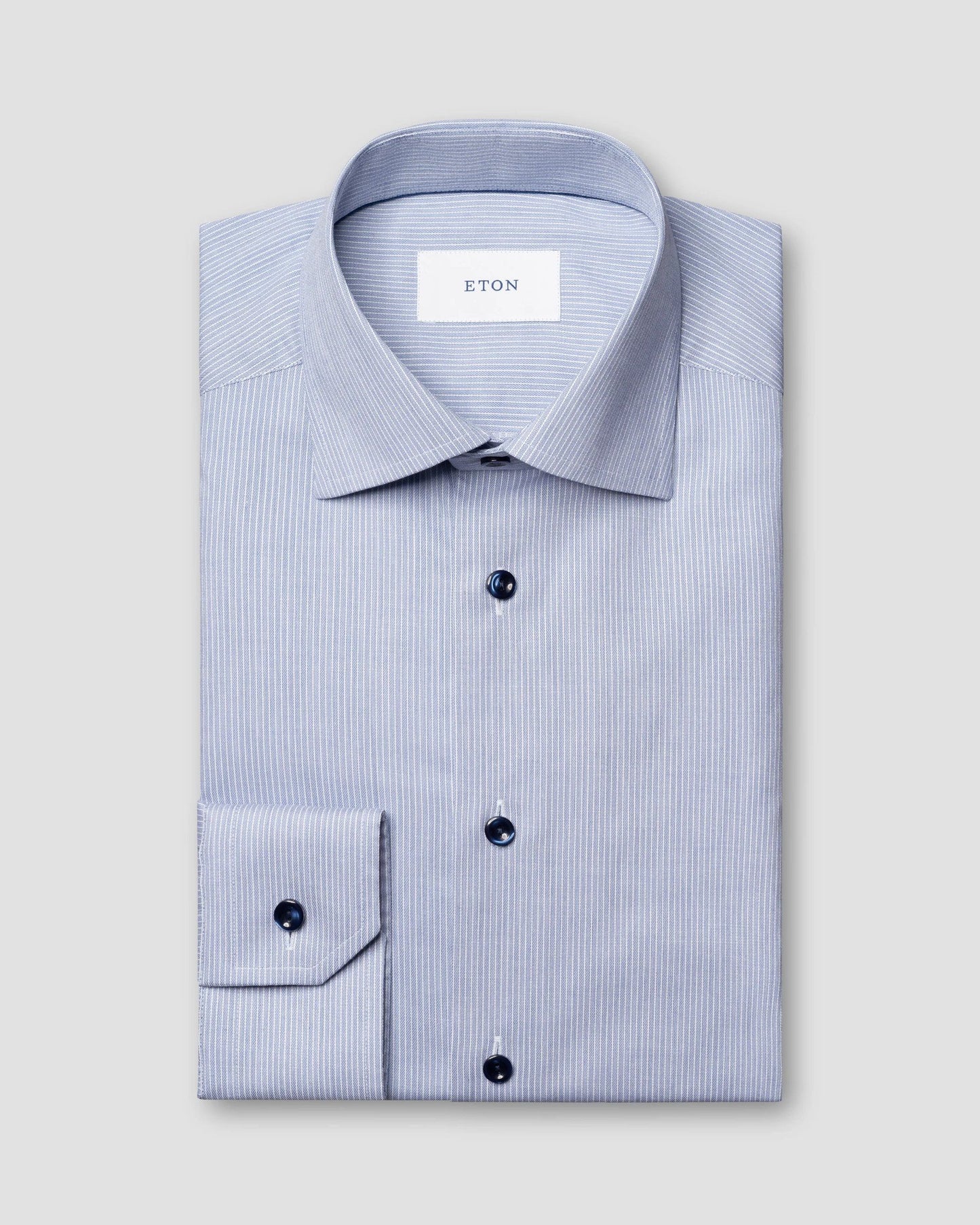 Striped Cotton Lyocell Tencel Shirt