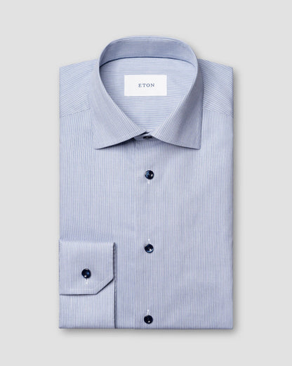 Striped Cotton Lyocell Tencel Shirt