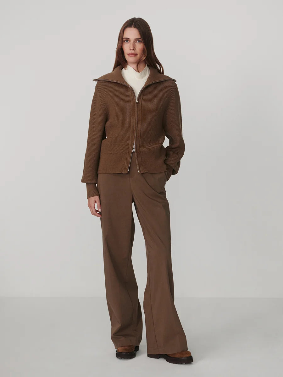 Enrico Knit Jacket - Teak Olive