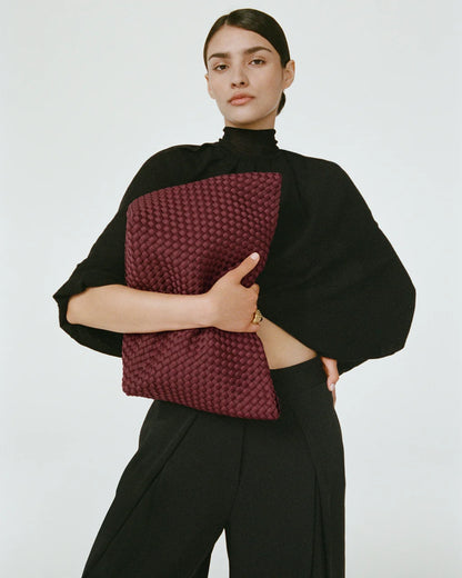 St Barts Medium Tote Bordeaux