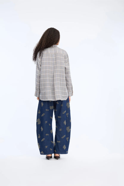 Veiling Check Blouse