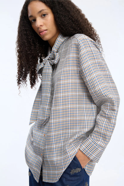 Veiling Check Blouse