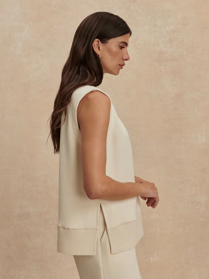 Freida V-Neck Tank - Pristine