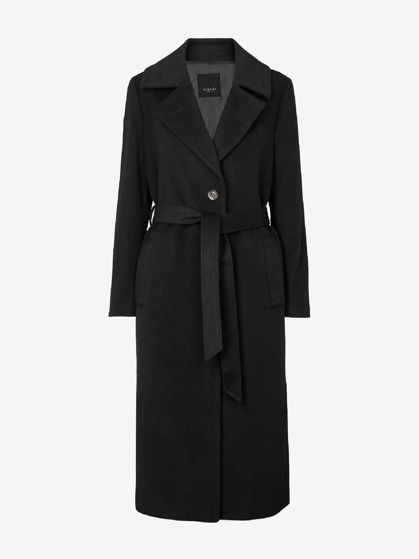 Clareta Belted Long Cashmere Coat – Lewis Yates