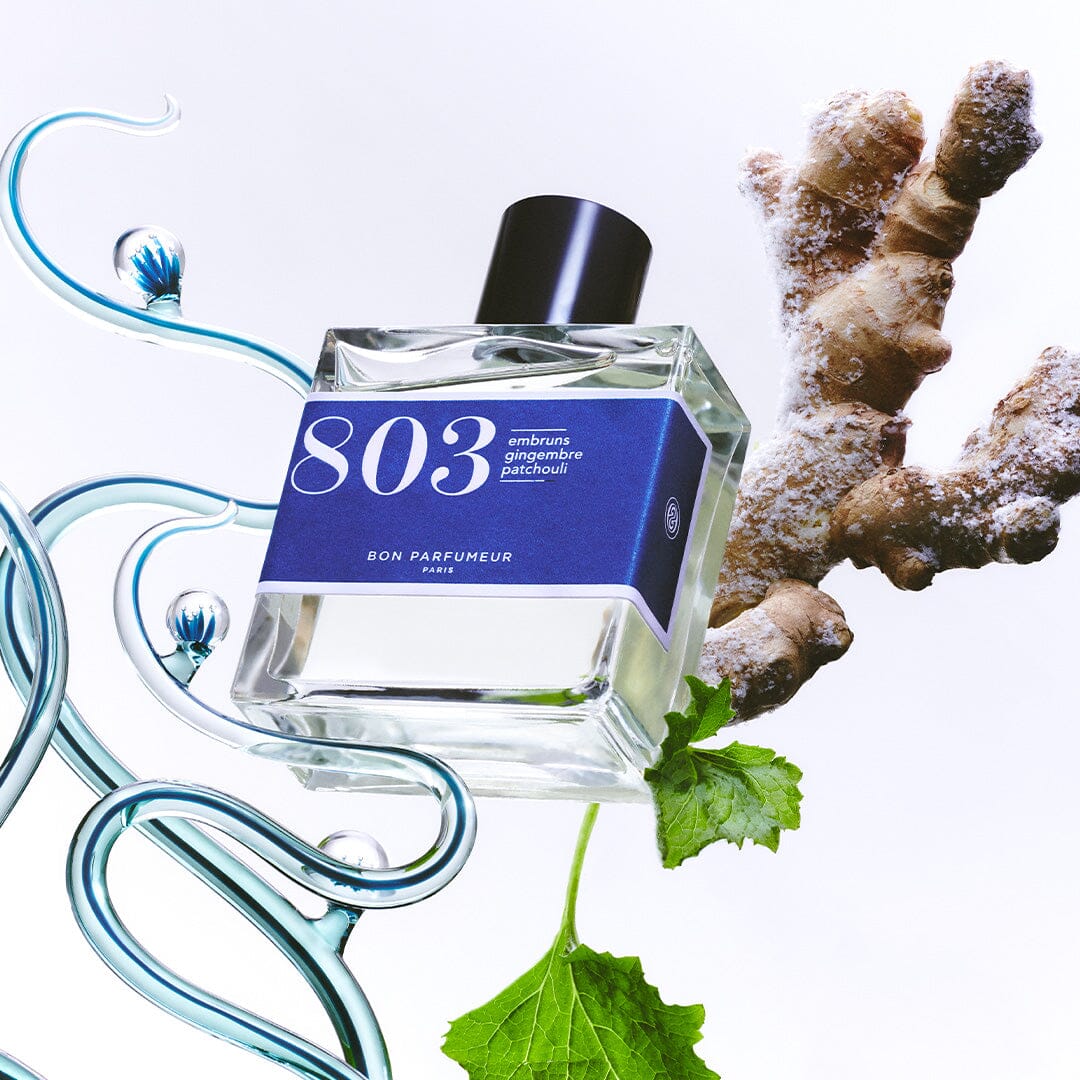 Eau de parfum 803: Sea spray, ginger, patchouli