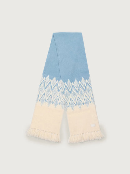 Sebastian Jacquard Scarf - Ashley Blue