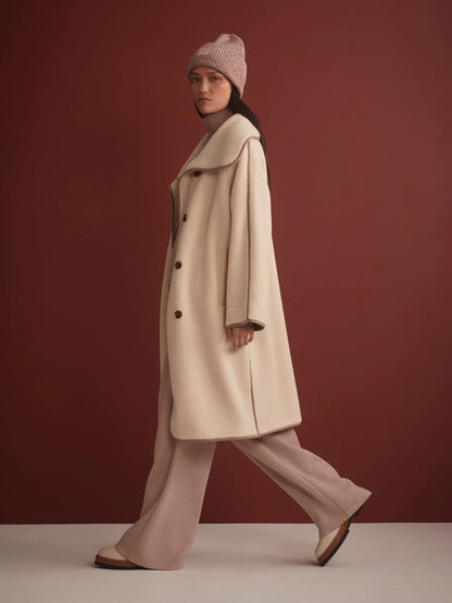 Clemence Sherpa Coat - Sandshell