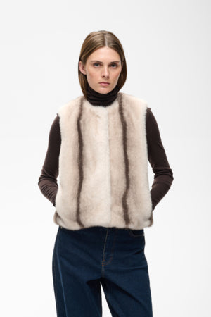 Zabelle Waistcoat Faux Fur