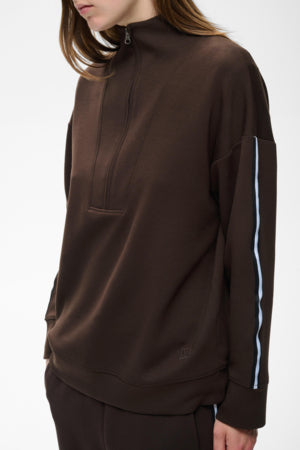Aggie Vincent Sweatshirt Chocolate Brown