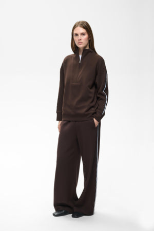 Aggie Vincent Sweatshirt Chocolate Brown
