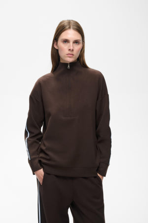 Aggie Vincent Sweatshirt Chocolate Brown