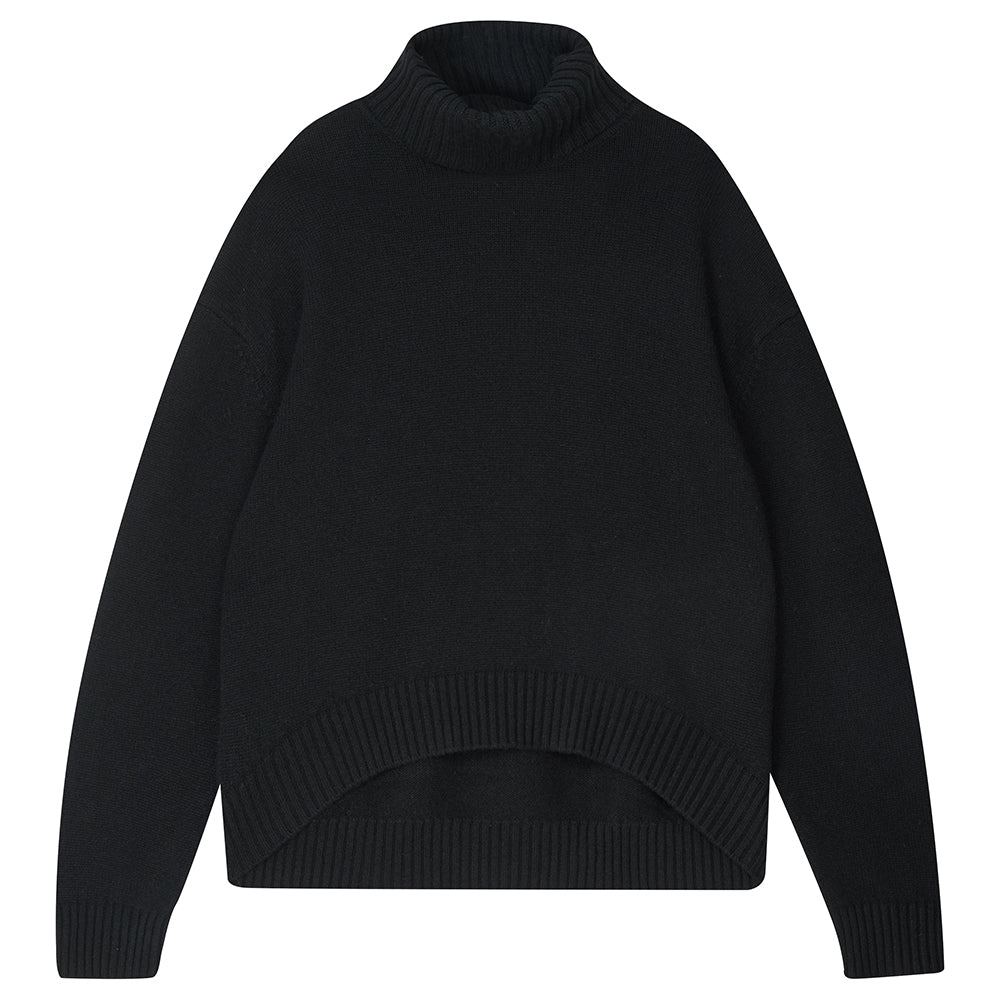 Cashmere Oversized Roll Collar