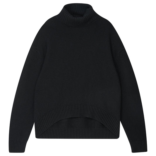 Cashmere Oversized Roll Collar