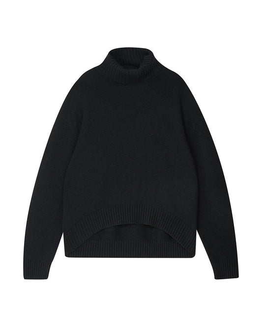 Cashmere Oversized Roll Collar