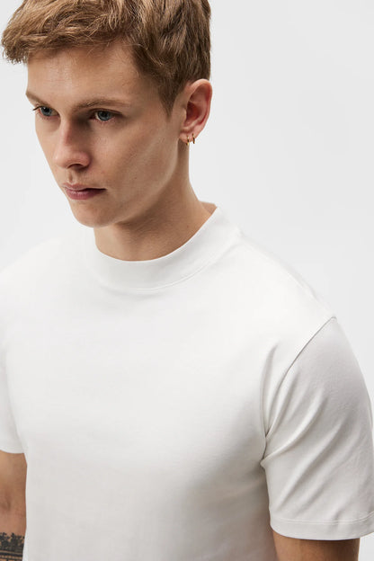 Ace Mock Neck T-Shirt White