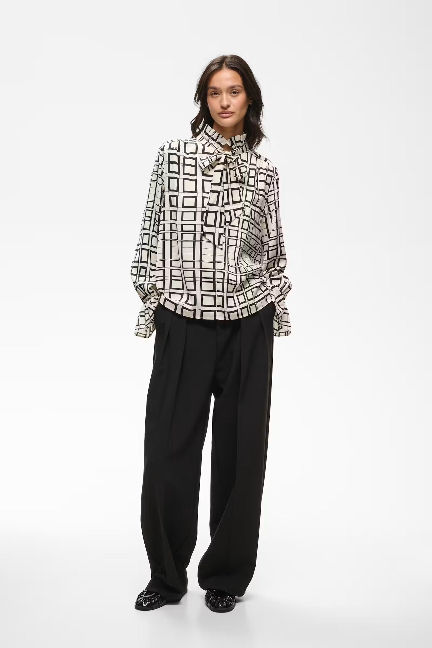 Gracie Printed Blouse Squared
