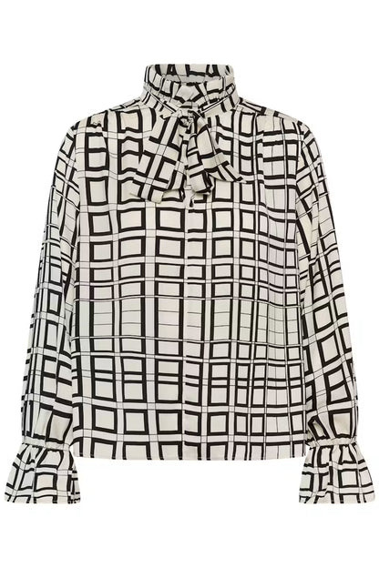 Gracie Printed Blouse Squared