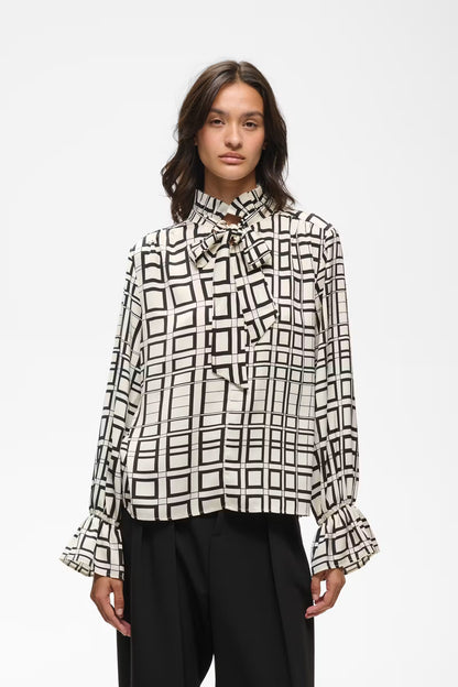 Gracie Printed Blouse Squared