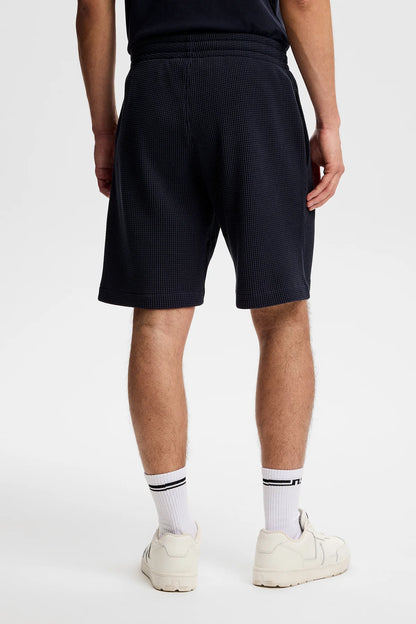 Simon Waffle Shorts Navy