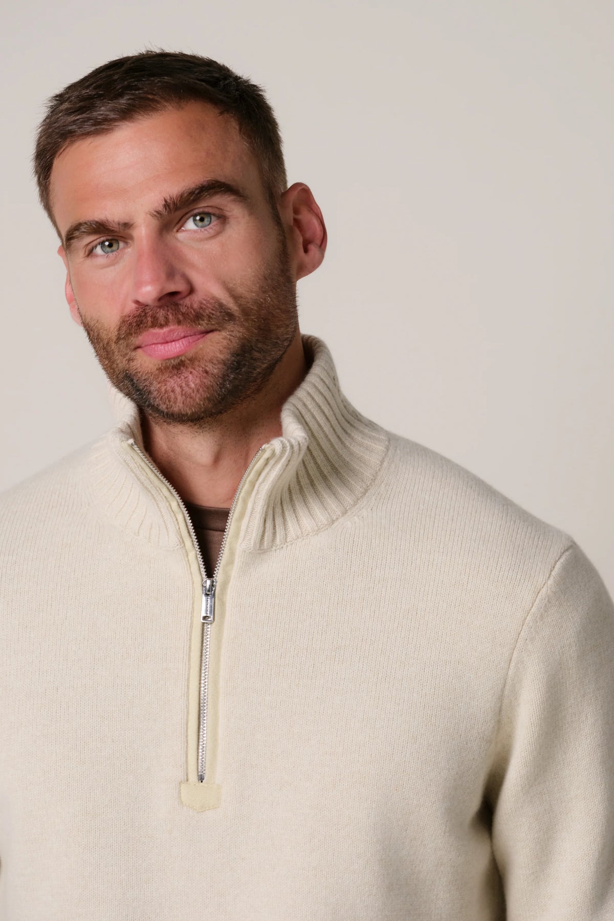 Soft Wool Half Zip