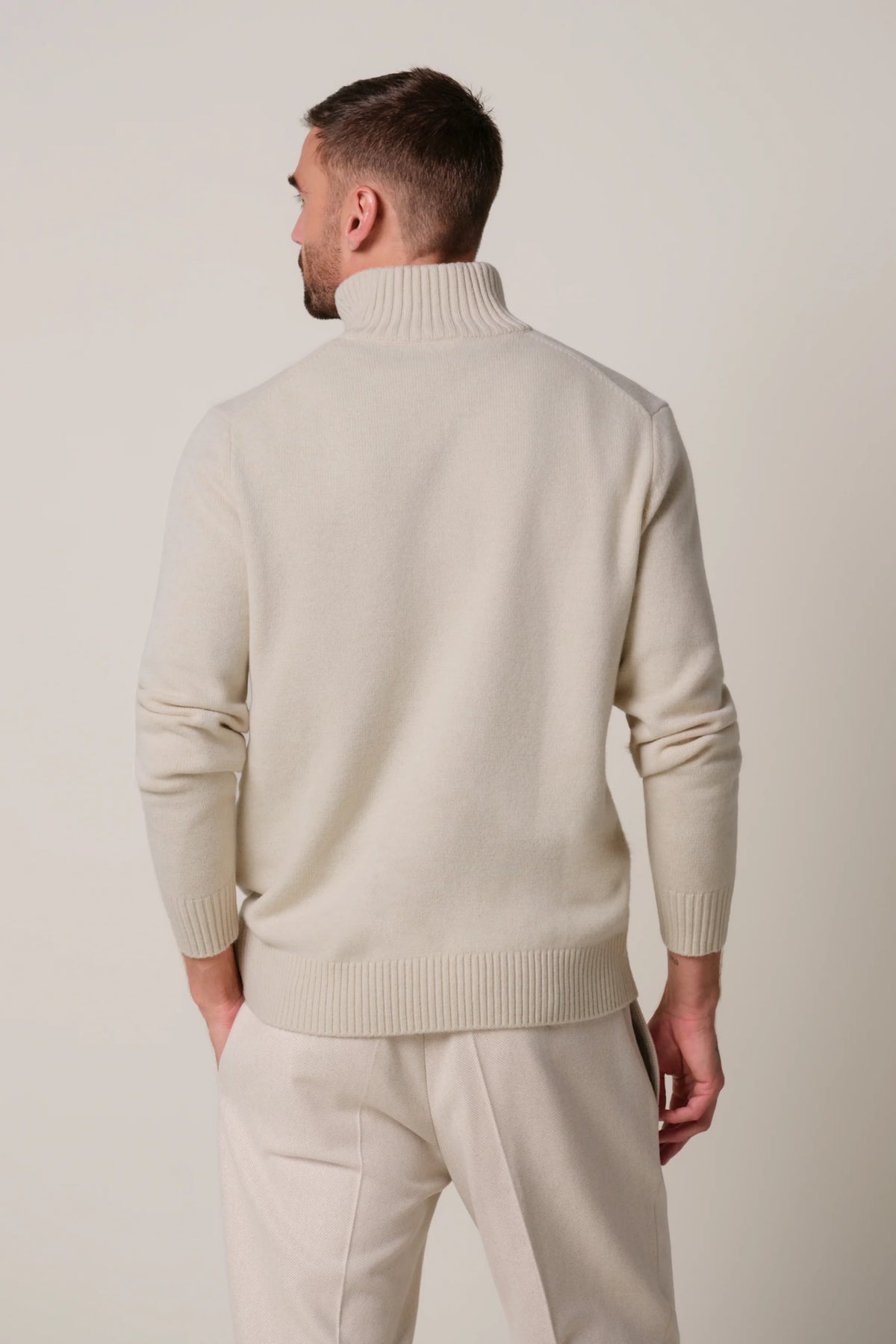Soft Wool Half Zip