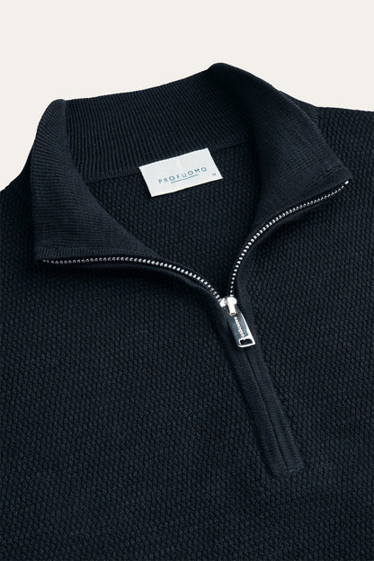 Half Zip Knitwear Navy