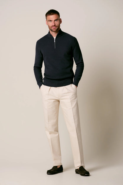 Half Zip Knitwear Navy